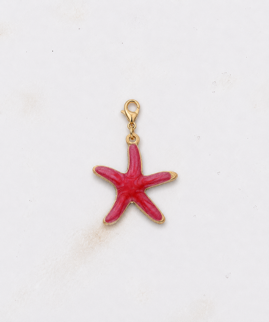 Charms étoile vernie rouge