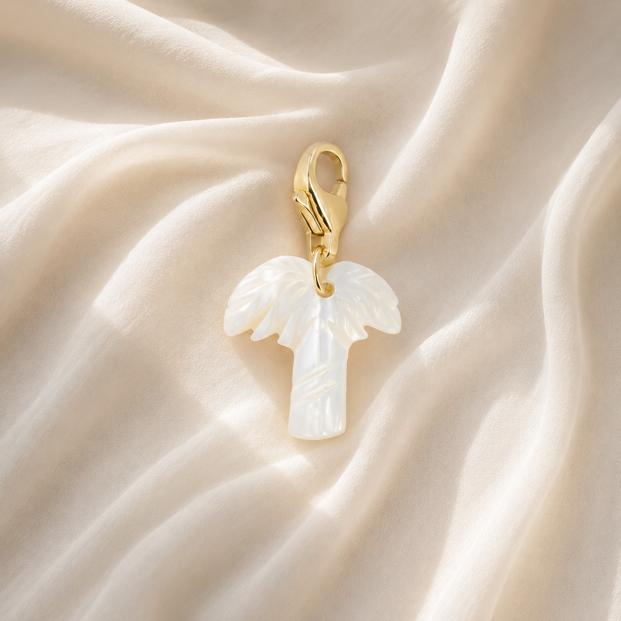 Charms palmier en nacre