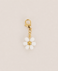 Charms fleur en perles blanche