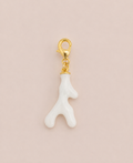 Charms corail blanc
