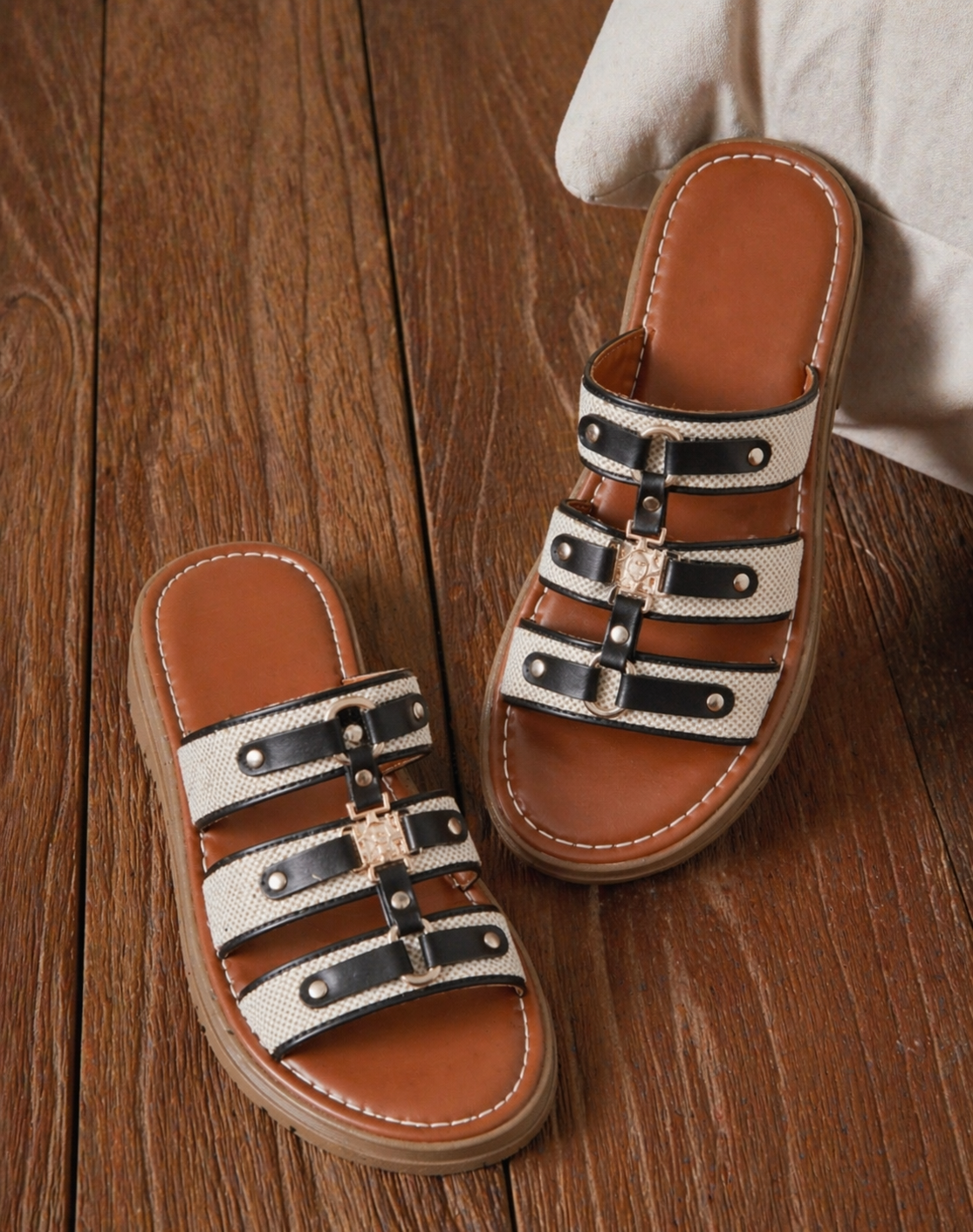 Sandale Maloa  - beige et marron