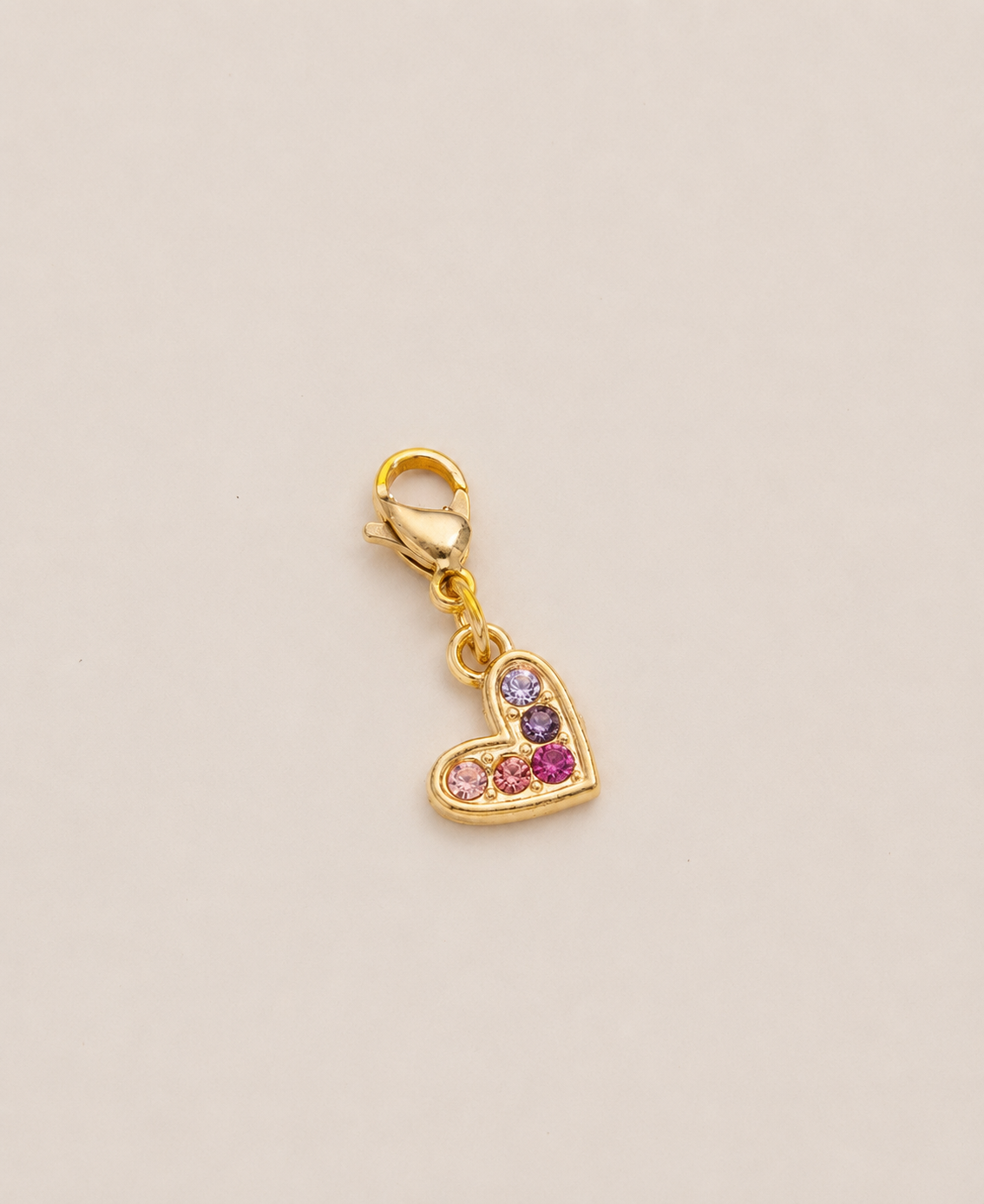 Charms coeur coloré