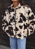 Veste Lily - blanc et marron