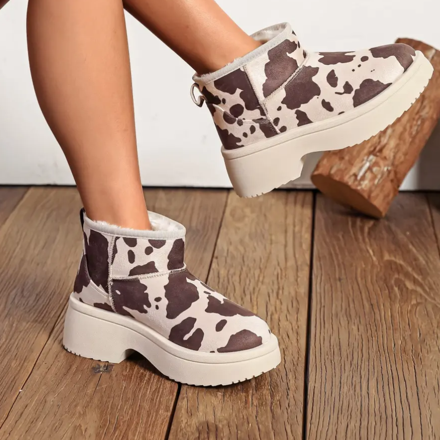 Bottines Stella - Marron & beige