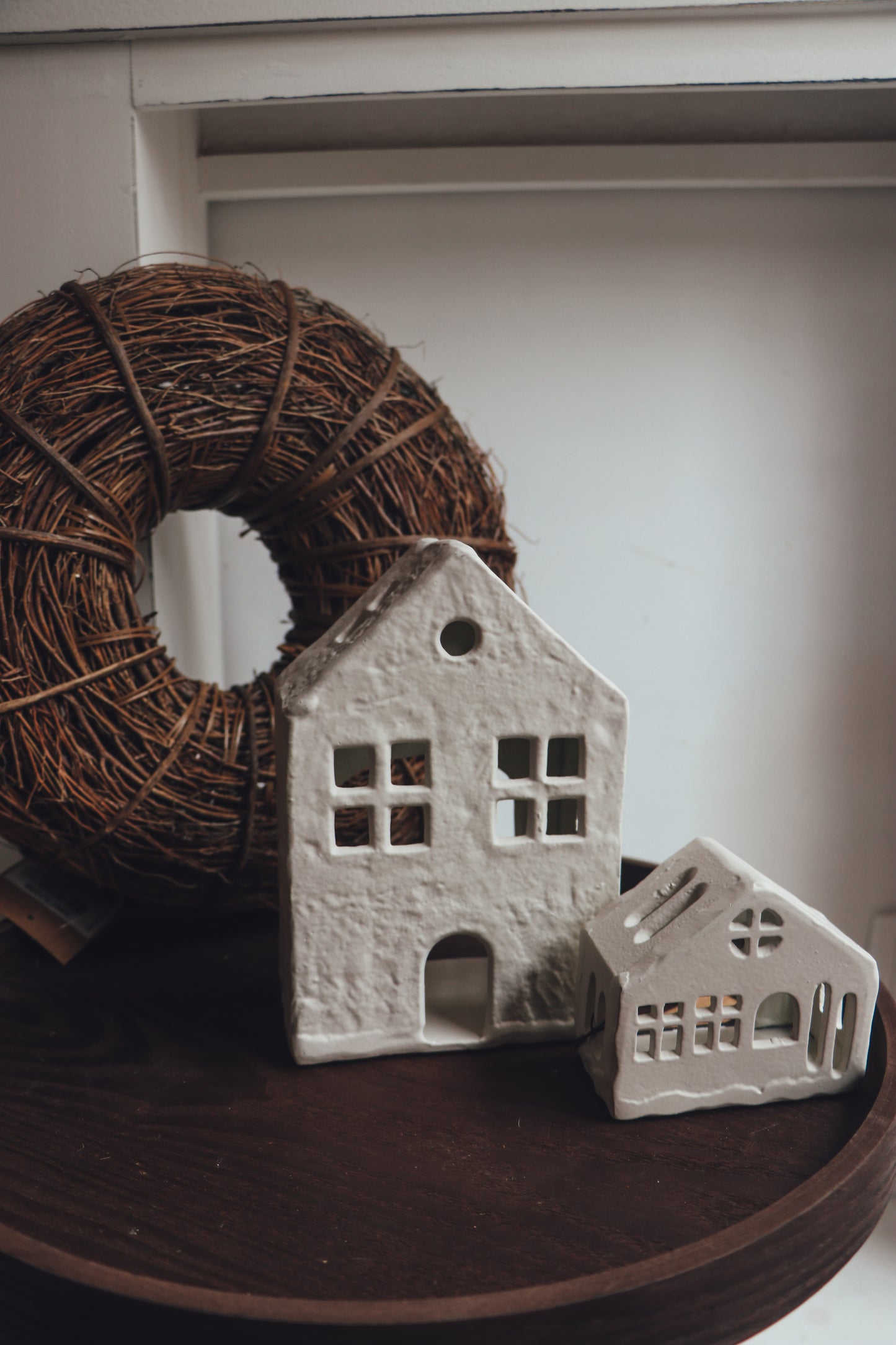 Bougeoir maison en métal