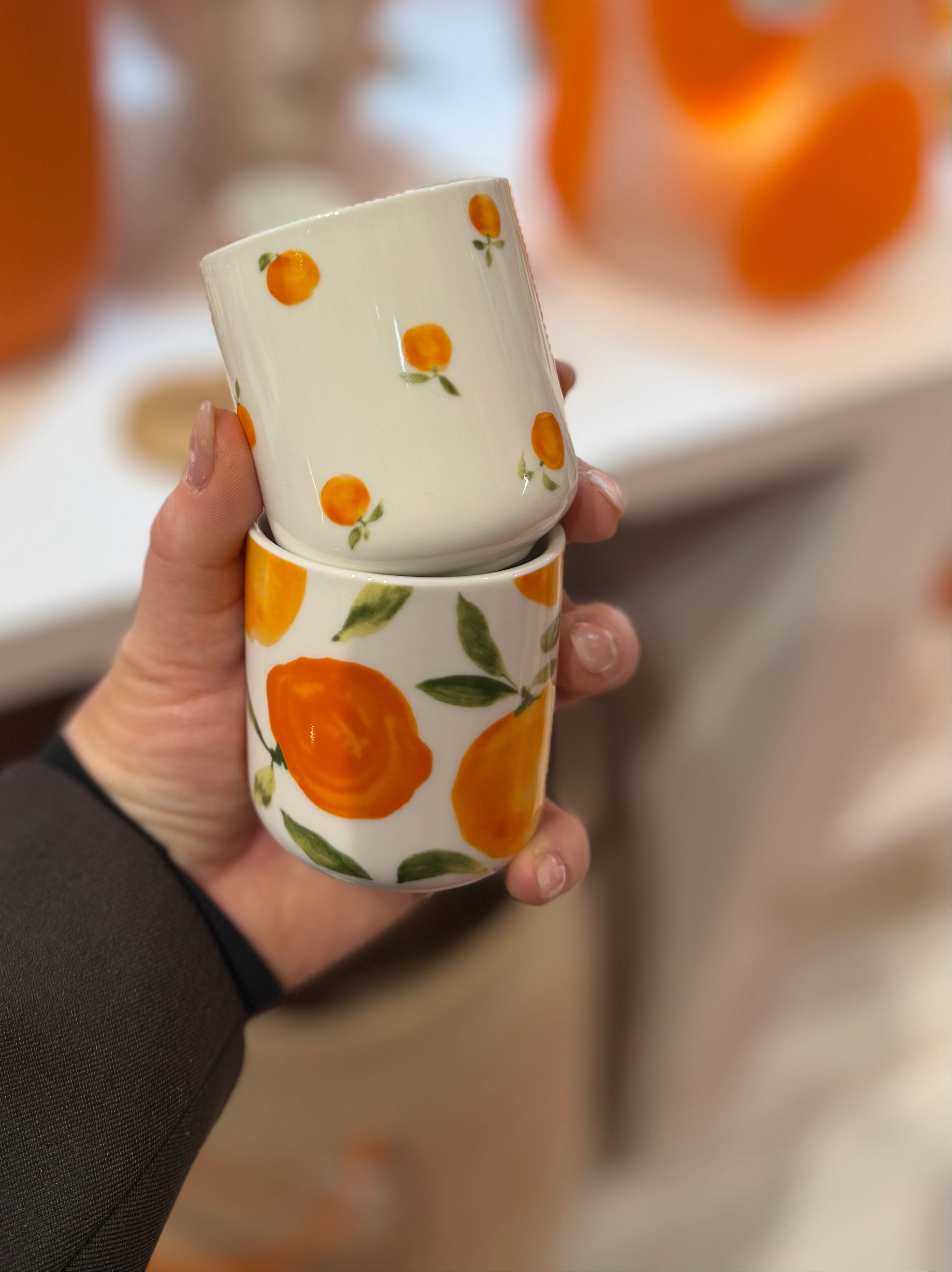 Mug à café / pot à apéro orange