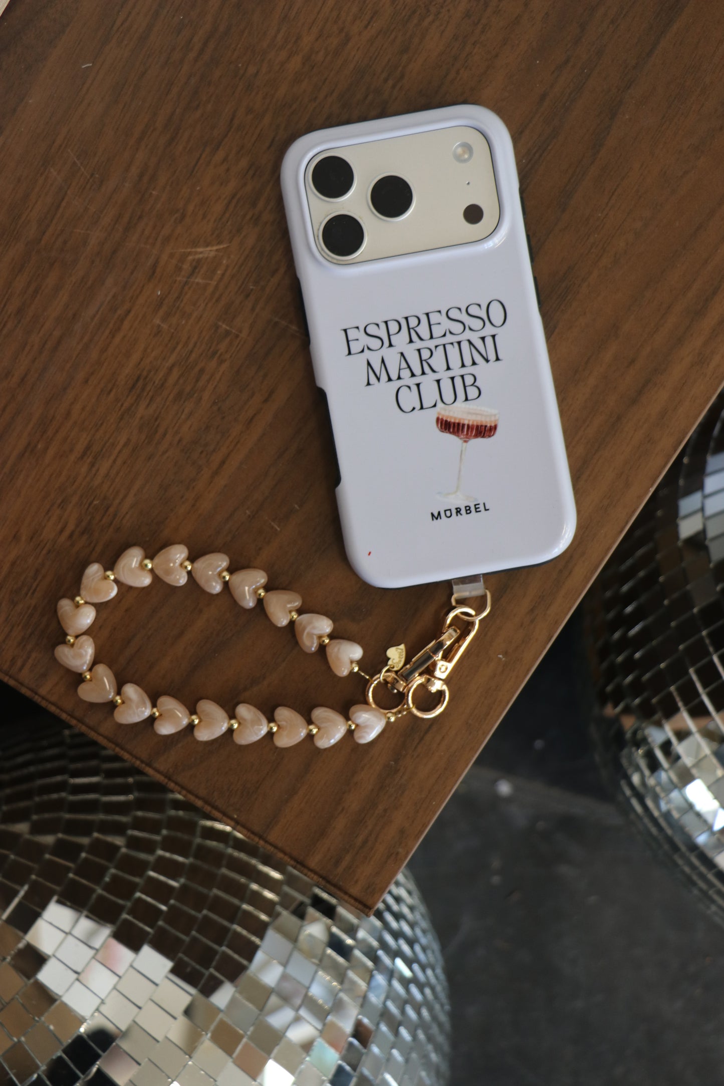 Cordeau de téléphone perles (TOUTES COULEURS)