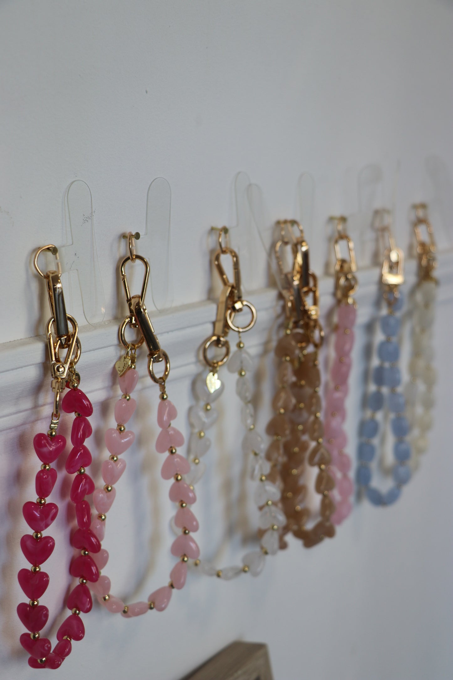 Cordeau de téléphone perles (TOUTES COULEURS)