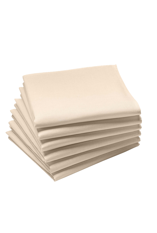 Arras - serviette 45x45 en coton et coton recyclé: Blanc