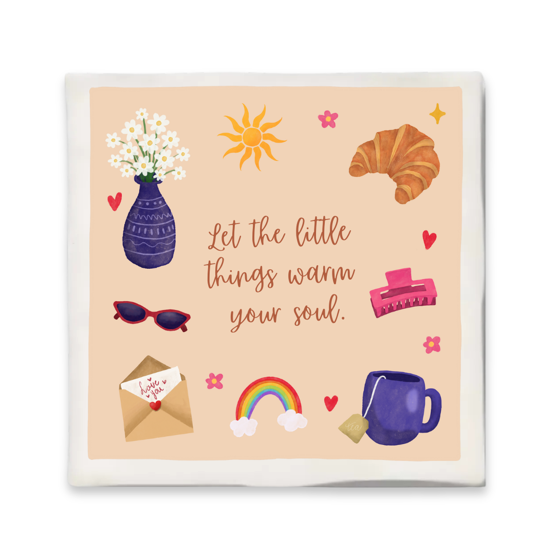 Fliese mit Abbildung - 10x10 cm - Kleine Dinge