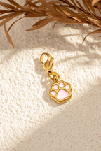 Lot 6 charm patte émaillés acier inoxydable doré multicoloré
